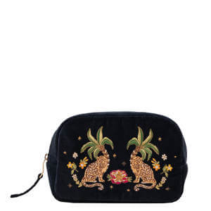 Elizabeth Scarlett Tropical Jaguar Makeup Bag